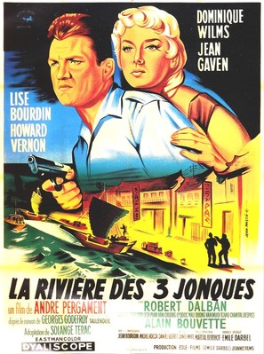 La rivi&egrave;re des 3 jonques - French Movie Poster (thumbnail)