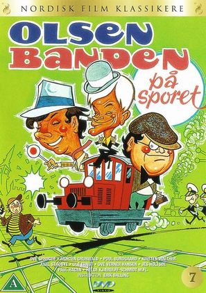 Olsen-banden p&aring; sporet - Danish DVD movie cover (thumbnail)