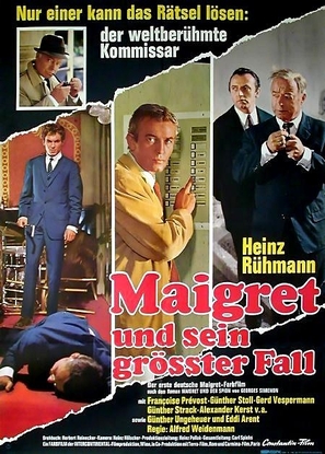 Maigret und sein gr&ouml;&szlig;ter Fall - German Movie Poster (thumbnail)