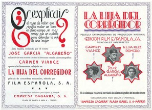 La hija del corregidor - Spanish Movie Poster (thumbnail)