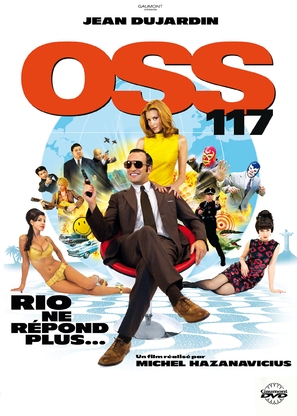 OSS 117: Rio ne repond plus - French DVD movie cover (thumbnail)