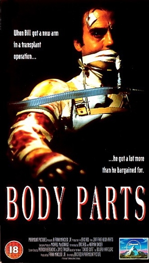 Body Parts - British VHS movie cover (thumbnail)