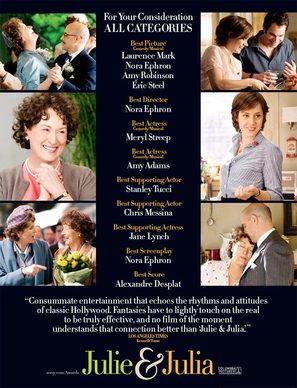 Julie &amp; Julia - For your consideration movie poster (thumbnail)