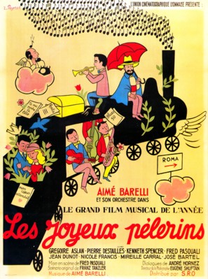 Les joyeux p&eacute;lerins - French Movie Poster (thumbnail)