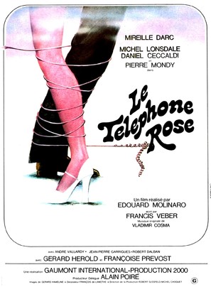 Le t&eacute;l&eacute;phone rose - French Movie Poster (thumbnail)