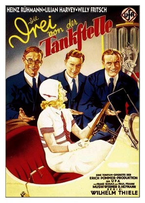 Die drei von der Tankstelle - German Movie Poster (thumbnail)