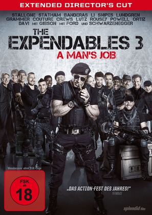 The Expendables 3 - German DVD movie cover (thumbnail)
