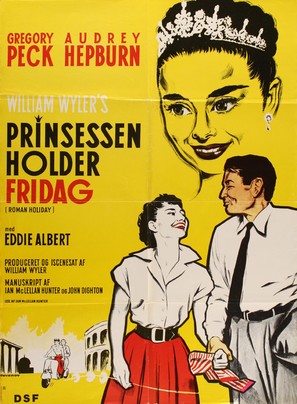 Roman Holiday - Danish Movie Poster (thumbnail)