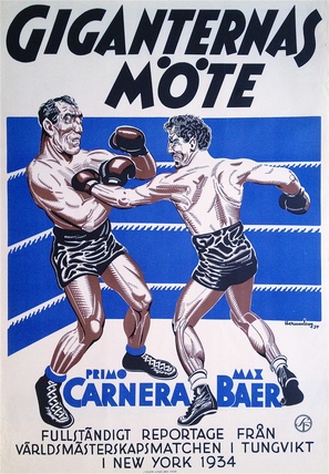 World&#039;s Heavyweight Championship: Primo Carnera and Max Baer - Swedish Movie Poster (thumbnail)