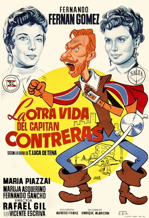 Otra vida del capit&aacute;n Contreras, La - Spanish Movie Poster (thumbnail)