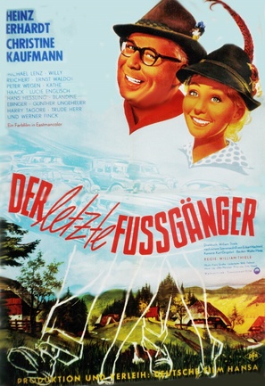 Der letzte Fussg&auml;nger - German Movie Poster (thumbnail)