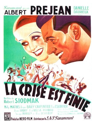 La crise est finie - French Movie Poster (thumbnail)