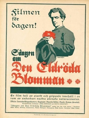 S&aring;ngen om den eldr&ouml;da blomman - Swedish Movie Poster (thumbnail)