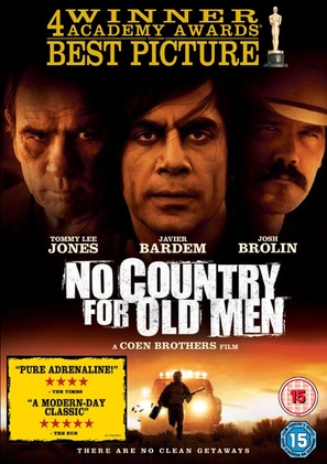 No Country for Old Men - British DVD movie cover (thumbnail)