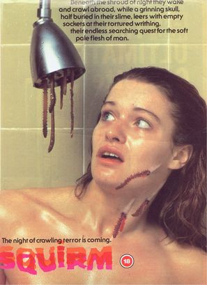 Squirm - British DVD movie cover (thumbnail)