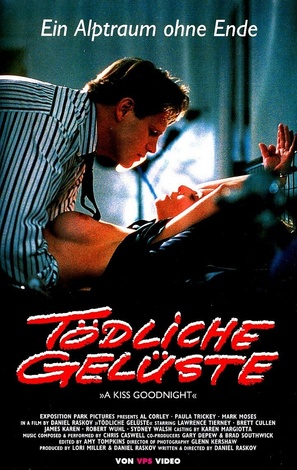 A Kiss Goodnight - German VHS movie cover (thumbnail)