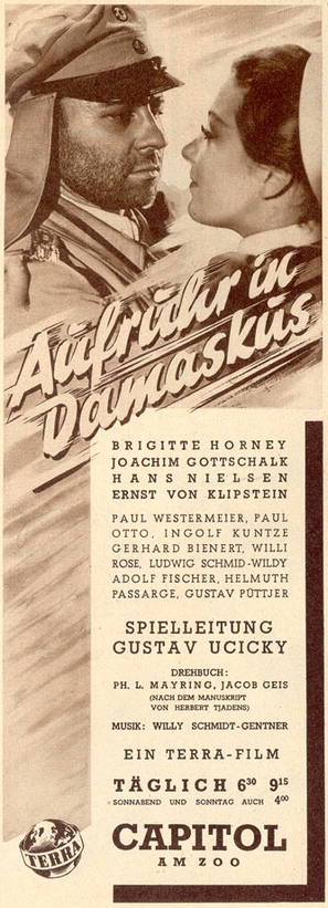 Aufruhr in Damaskus - German poster (thumbnail)