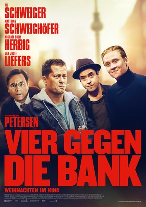 Vier gegen die Bank - German Movie Poster (thumbnail)