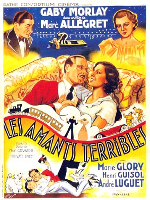 Les amants terribles - French Movie Poster (thumbnail)