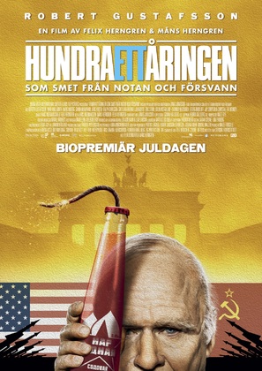 Hundraett&aring;ringen som smet fr&aring;n notan och f&ouml;rsvann - Swedish Movie Poster (thumbnail)