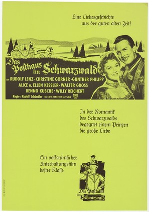 Mein M&auml;dchen ist ein Postillion - German Movie Poster (thumbnail)