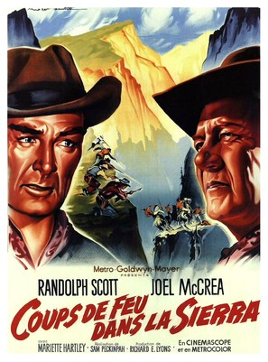 Ride the High Country - French Movie Poster (thumbnail)