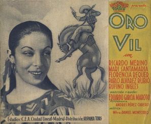 Oro vil - Spanish Movie Poster (thumbnail)