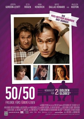 50/50 - German Movie Poster (thumbnail)