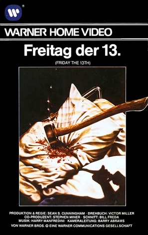 Friday the 13th - German VHS movie cover (thumbnail)