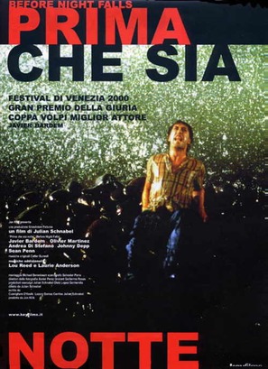 Before Night Falls - Italian Movie Poster (thumbnail)