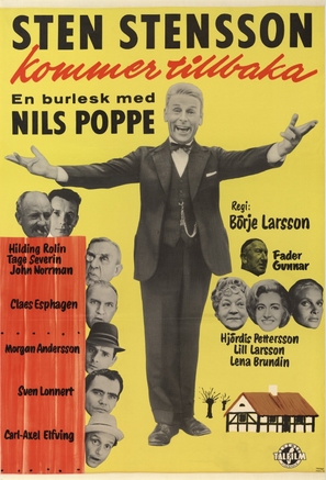 Sten Stensson kommer tillbaka - Swedish Movie Poster (thumbnail)