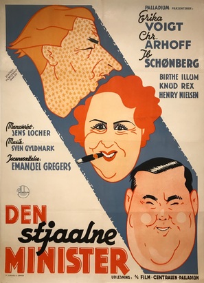 Den stjaalne minister - Danish Movie Poster (thumbnail)