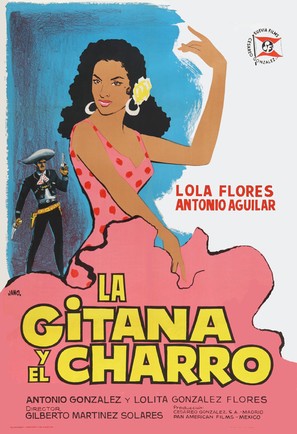 La gitana y el charro - Spanish Movie Poster (thumbnail)