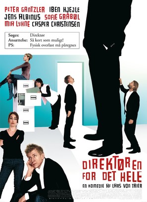 Direkt&oslash;ren for det hele - Danish Movie Poster (thumbnail)