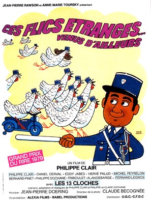 Ces flics &eacute;tranges venus d&#039;ailleurs - French Movie Poster (thumbnail)
