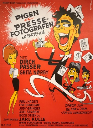 Pigen og pressefotografen - Danish Movie Poster (thumbnail)
