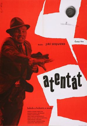 Atent&aacute;t - Czech Movie Poster (thumbnail)