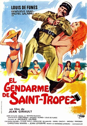 Le gendarme de St. Tropez - Spanish Movie Poster (thumbnail)
