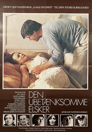 Den ubet&aelig;nksomme elsker - Danish Movie Poster (thumbnail)