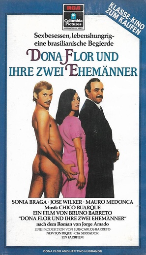 Dona Flor e Seus Dois Maridos - German VHS movie cover (thumbnail)