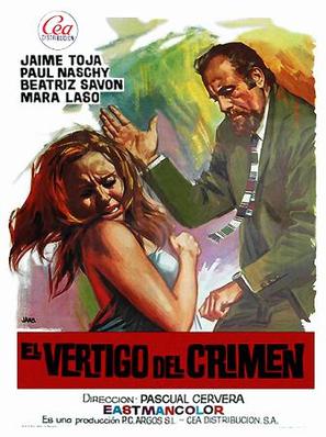 El v&eacute;rtigo del crimen - Spanish Movie Poster (thumbnail)