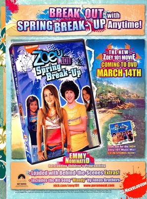 Zoey 101: Spring Break-Up - Video release movie poster (thumbnail)