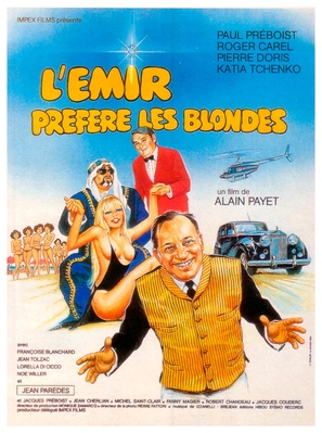 L&#039;&eacute;mir pr&eacute;f&egrave;re les blondes - French Movie Poster (thumbnail)
