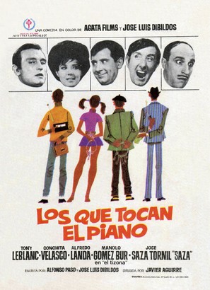 Los que tocan el piano - Spanish Movie Poster (thumbnail)