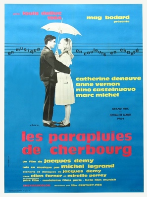 Les parapluies de Cherbourg - French Movie Poster (thumbnail)