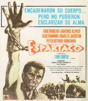 Spartacus - Spanish Movie Poster (thumbnail)