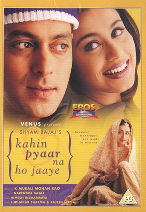 Kahin Pyaar Na Ho Jaaye - British DVD movie cover (thumbnail)