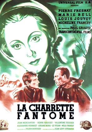 La charrette fant&ocirc;me - French Movie Poster (thumbnail)