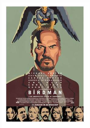 Birdman or (The Unexpected Virtue of Ignorance) - Dutch Movie Poster (thumbnail)
