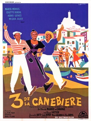 Trois de la Canebi&egrave;re - French Movie Poster (thumbnail)